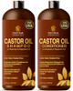 Castor Oil Shampoo and Conditioner Set for Hair Growth with Rosemary & Peppermint Oil - Cleanse Hair, Strengthen & Shine with Castor Shampoo and Cond