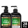 TRESemmé Shampoo and Conditioner Set, Bouncy Curls  Hydrating Curl-Defining, Curly Hair Formula, Frizz-Control Products, 28 Oz Ea
