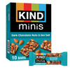 KIND Minis, Dark Chocolate Nuts & Sea Salt, Healthy Snacks, Gluten Free, Low Calorie Snacks, Low Sugar, 10 Count