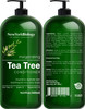 New York Biology Tea Tree Shampoo and Conditioner Set - Deep Cleanser - Relief for Dandruff and Dry Itchy Scalp - Therapeutic Grade - Helps Promote H