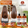 Moroccan Argan Oil Shampoo and Conditioner Set - Sulfate Free with No Parabens - Botanicals for Women and Men - Professional Moisturizing, Anti Frizz