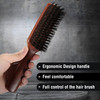 Hair Brush for Men Thin Fine Normal Hair, Boar Bristle Hair Brush for Add Shine Improve Texture Reduce Frizz, Hairbrush for Beard Straightens Softens