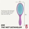 Denman Wet Detangler Shower Hairbrush for Detangling All Hair Types for Women, Kids and Men - Wet Hairbrush for Everyone  (Purple) D95