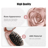 Travel Folding Hair Brush, Roses Mini Pocket Mirror Brush Easy to Carry for Small Spaces Nylon Brush/Comb/HairBrush for Women Men's Any Hairstyles Ha