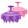 HEETA Scalp Massager Hair Growth 2-Pack, Soft Silicone Scalp Scrubber Shampoo Brush for Exfoliation Dandruff Removal Head Massage Stress Relax, Wet &