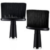 Patelai 2 Pcs Neck Duster Brush for Hair Cutting Barber Duster Soft Cleaning Face Brush Styling Fits for Hair Cutting and Home Use(Black)