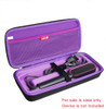 Hermitshell Hard Travel Case for TYMO Ring Hair Straightener Comb Straightening Brush (Black+Rosy)