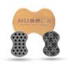 Nudred Wooden Interchangeable Hair Sponges for Black Men & Women With Afro, Natural Hair, Twisting & Curl Sponge Hair Brush, Large and Small Holes fo