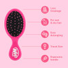 Wet Brush Mini Detangler Hair Brush, Pink, Detangling Travel Hairbrush, Ultra-Soft IntelliFlex Bristles Glide Through Tangles with Ease, Pain-Free, A