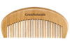 GranNaturals Wooden Comb for Detangling & Styling Wet or Dry Hair - Small Pocket Sized Fine Tooth Natural Wood for Curly, Thin, Thick, Wavy, or Strai