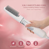 ZJchao 2 in 1 Hair Dryer Brush, Negative Ion Anti-frizz Hot Air Brush Blower, Professional Electric Household Hair Curling Comb, Protable Hair Dryer