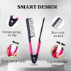 Herstyler Hair Straightening Comb - Straightener Comb for Flat Iron - Makes Styling Easy - Get Straight Hair in Minutes (Pink)