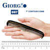 Giorgio G67 Contour Comb - Fine Tooth & Wide Tooth Comb for Thick & Thin Hair - Men, Women & Kids - Saw Cut, Handmade & Hand Polished (7")