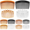 Chuangdi 24-Piece French Hair Side Combs Set - Plastic Twist Comb Hair Clip Accessories for Women (11 Teeth, 23 Teeth, 4 Colors)