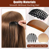 24 Pieces French Hair Side Combs Set Plastic Twist Comb Hair Clip Combs Accessories for Girls Women (9/11 /23 Teeth Side)