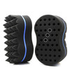 RioRand Hair Sponge Magic Barber Twist Curl Brush Sponge Dreads Locking Afro Coil Comb?Blue 2 Count (Pack of 1))
