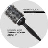 Sam Villa Signature Nylon and Boar Bristle Hair Brush Thermal Round Styling Brush