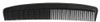 Medline Classic Plastic Combs, Black, 5", Not Made from Natural Rubber Latex, Perfect for Hair Styling, Pack of 12