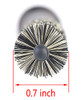 PERFEHAIR Small Round Hair Brush for Short Hair, Mini Boar Bristle Brush for Blow Drying - 0.7 Inch Diameter