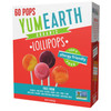 YumEarth Organic Pops Variety Pack, 60 Fruit Flavored Favorites Lollipops, Allergy Friendly, Gluten Free, Non-GMO, Vegan, No Artificial Dyes