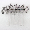 Faship Purple Crystal Floral Hair Comb