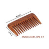 Svatv Handcrafted Rosewood Comb For Detangling Hair For Thick, Curly And Wavy Hair, Non-static And Eco-friendly With Wide Tooth For Grooming Hair Com