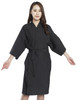 PERFEHAIR Salon Client Gowns Kimono Style, Hair Salon Smocks Capes- 43 Inch Long (Black)
