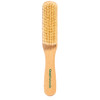 GranNaturals Boar Bristle Slick Back Hair Brush - Soft White Bristle Smoothing Hairbrush for Slicking Hair to Create Sleek Style- Natural Wood Handle