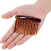 Onwon 12 Pieces Tortoise Side Combs Plastic Teeth Hair Comb for Fine Hair Thin Hair Accessories, Black and Brown