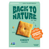 Back to Nature Cheezy Square Crackers, Non-GMO, Plant-Based Cheese Flavored Snack Cracker, Made with Wheat Flour, 5 oz Box