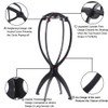 Wig Stand, Wig Head, Portable Wig Holder Wig Head Stand for All Wigs Travel Hair Stylist Gifts for Women 2PC