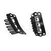 GOO GOO 2pcs Black Stainless Steel U-Shape Snap Clips with Soft Rubber - 28mm 6-Teeth Clips for Hair Extensions