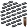 Dreamlover Wig Clips to Secure Wig, Clips for Hair Extensions, 6 Teeth, 30 Pieces Black
