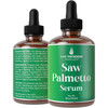 Saw Palmetto Serum for Hair Growth: Rosemary, Peppermint, Pumpkin Seed Oils. Vegan Thickening, Moisturizing, Strengthening Treatment for Women, Men -