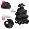 Beauhair Brazilian Body Wave Virgin Human Hair Bundles with Lace Closure(14 16 18 with14 Closure) Human Hair Unprocessed Body Wave Hair Bundles with