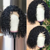 Venice Hair 13x6 Lace Front Human Hair Wigs for Black Women Virgin Curly Human Hair Wigs Short Lace Frontal Wig Pre Plucked with Baby Hair (14 inch,