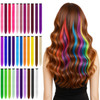 32 PCS Clip in Colored Hair Extensions for Kids, 20 Inches Rainbow Long Straight Hairpieces Synthetic,BEAHOT Hair Extensions-Pretty Gift for Cosplay