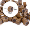 2500 Pcs/lot Silicone Lined Micro Links Ring Beads Hair Feather Extensions 5.0X3.0X3.0mm Hair Beads