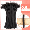 Dreadlock Extensions Human Hair Dreadlock Extensions Loc Extensions Human Hair 0.6cm Width 70 Strands Human Loc Extensions Real Human Hair For Men/Wo