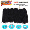 6 Packs Spring Twist Braiding Hair Spring Twists Twist Hair Synthetic Fiber Fluffy Twist Crochet Braids Low Temperature Twist Crochet Hair for Women