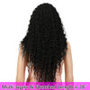 Style Icon Lace Front Wigs 28 Long Curly Wig for Women Black Synthetic Wigs Density 130% Heat Resistant Replacement Wig (28", 1B#)