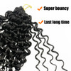 ENBEAUTIFUL 18 Inch 8 Packs Curly Crochet Hair For Black Women Gogo Curl Crochet Hair Beach Curl Water Wave Deep Wavy Braids Hair Extensions(18inch,