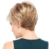 HAIRCUBE Ombre Blonde Pixie Cut Wigs Natural Short Blonde Wigs Dark Root Blonde Wigs for Women