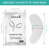AHIER Eyepads Eyelash Extensions Lint Free, 100 Pairs Set Eye Pads for Lash Extensions, Hydrogel Eye Patch DIY False Eyelash Lash Extension Makeup Ey