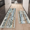 Farmhouse Kitchen Rug Sets of 2 Piece Non Slip Kitchen Rugs and Mats Washable Kitchen Mats for Kitchen Floor Mat Carpet Runner Rugs for Hallway Laund