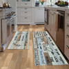 Farmhouse Kitchen Rug Sets of 2 Piece Non Slip Kitchen Rugs and Mats Washable Kitchen Mats for Kitchen Floor Mat Carpet Runner Rugs for Hallway Laund