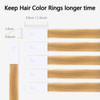 TOFAFA Hair Color Rings 100% Human Hair Swatches Testing Color Samples 9 inch Hair Color Light Brown 30Piece/Pack