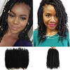 ROSESSEA 12 Inch Black Crochet Hair For Black Women 8 Packs Crochet Braids Spring Twist Crochet Braiding Curly Crochet Hair Spring Twist Hair Curl En