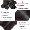 BLACKMOON HAIR Straight Human Hair One Bundle 26 Inch 100% Unprocessed Brazilian Virgin Human Hair Straight Weave Bundles Human Hair Extensions for B