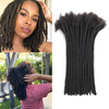 Loc Extensions Human Hair For Men/Women 8 Inch 0.6cm 40strands Width 100% Full Handmade Permanent Dreadlock Extensions Human Hair An Be Dyed Bleached